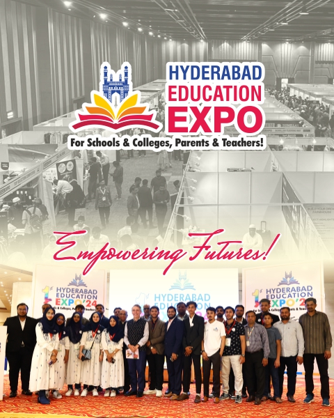 Students at Hyderabad Education Expo